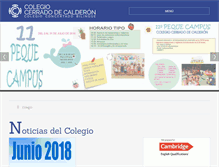 Tablet Screenshot of colegiocerradodecalderon.es